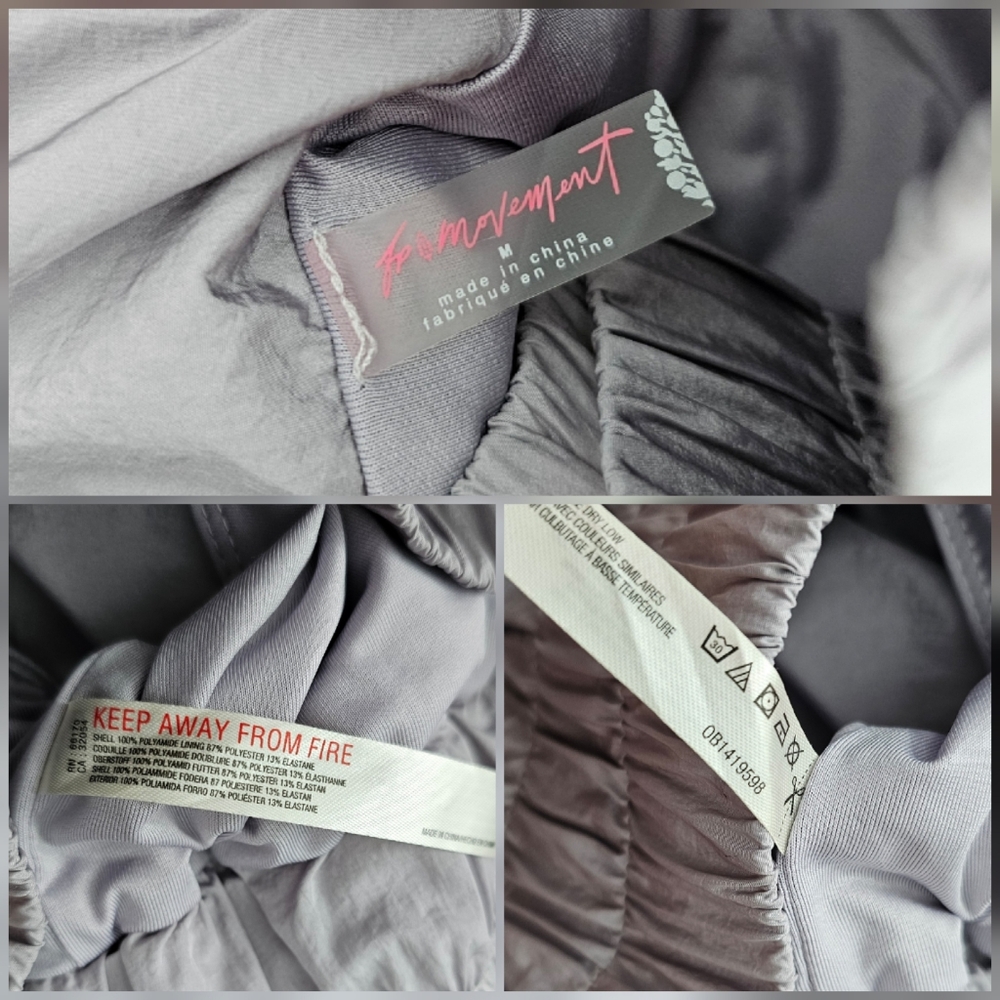 Free People Movement the Way Home skort Silver Mauve Lilac - Picture 7 of 12